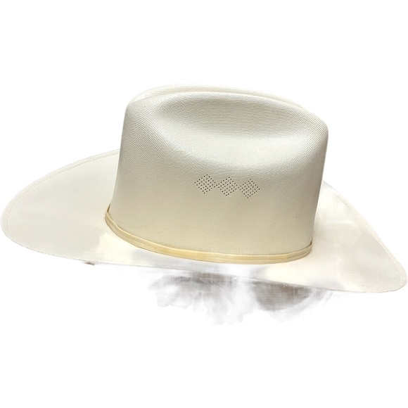 Rocha cowboy hat Lona Fina 71/2 NEW IVORY COLOR - Picture 10 of 10